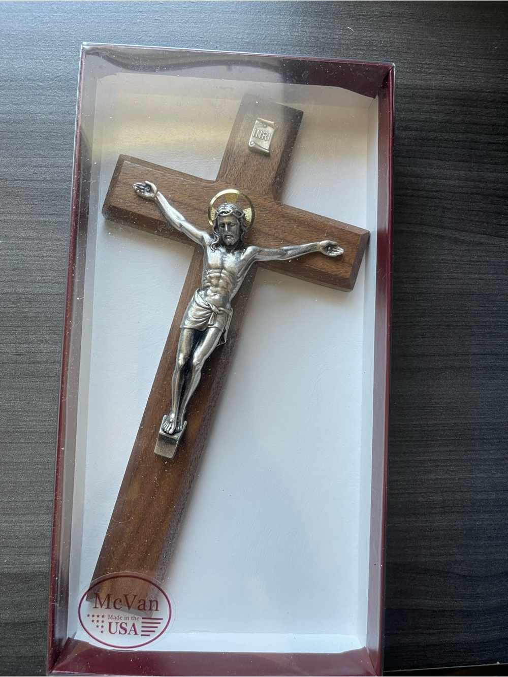 Brown Wood Crucifix